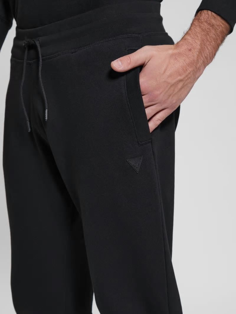 Guess Eco Aldwin Logo Pants - Black