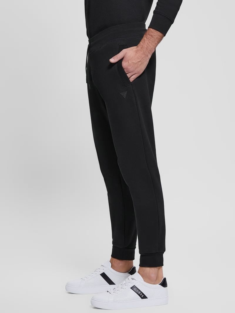 Guess Eco Aldwin Logo Pants - Black