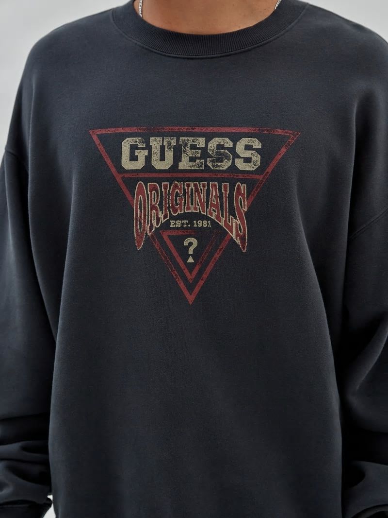 Guess GUESS Originals Vintage Dev Sweatshirt - Jet Black Multi