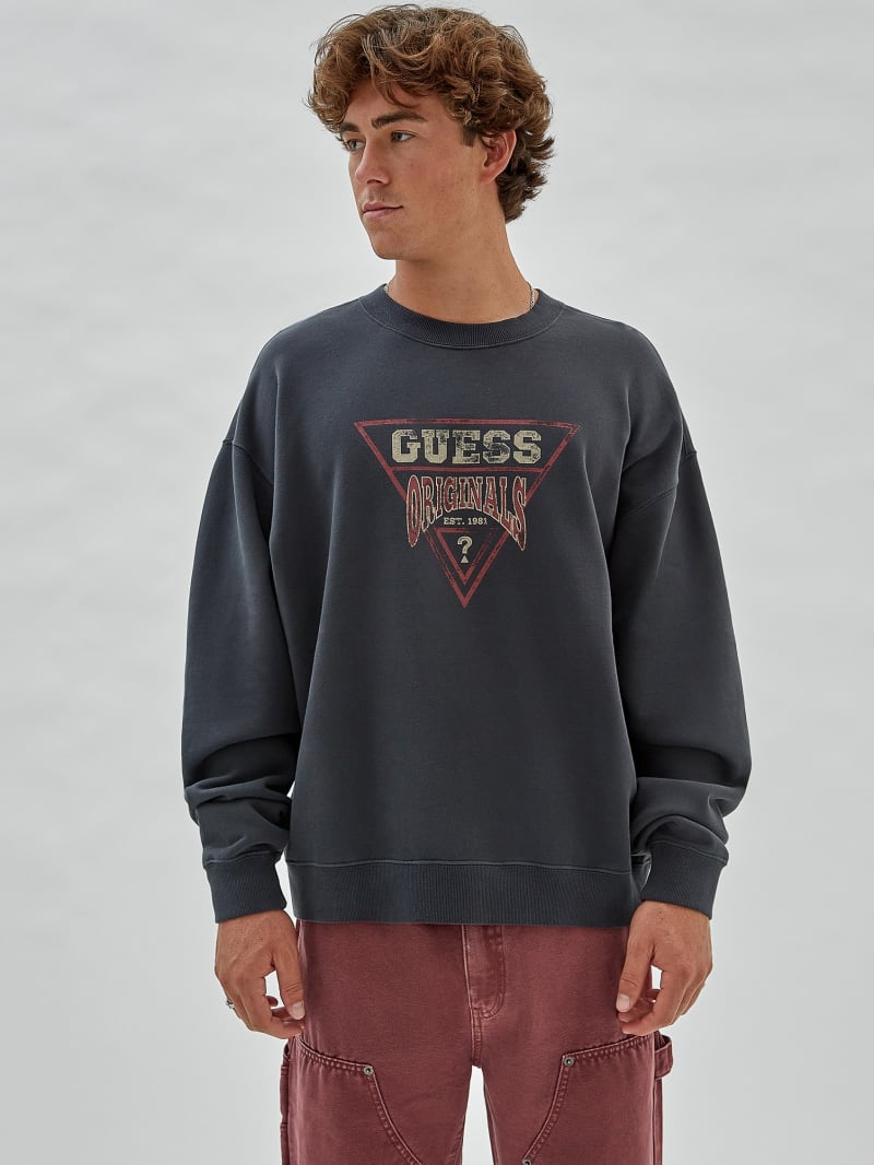 Guess GUESS Originals Vintage Dev Sweatshirt - Jet Black Multi