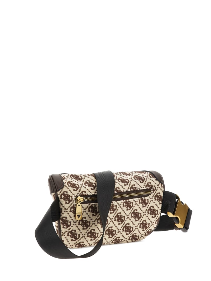 Guess Quattro G Compact Fanny Pack - Brown