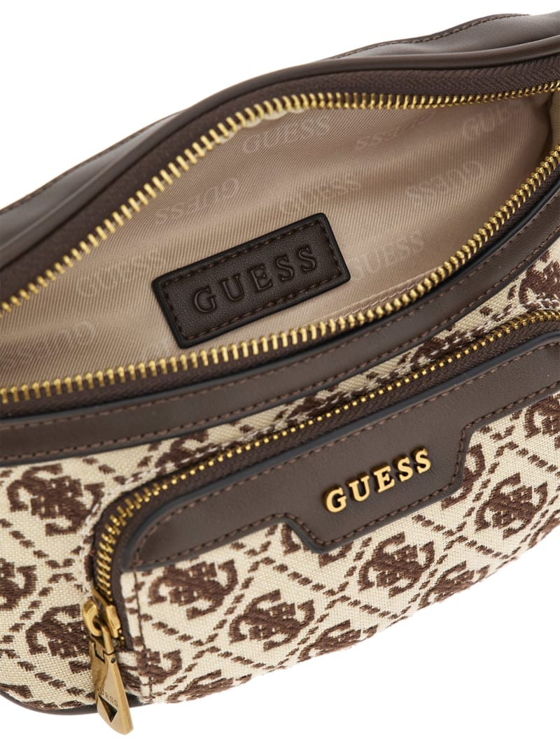 Guess Quattro G Compact Fanny Pack - Brown