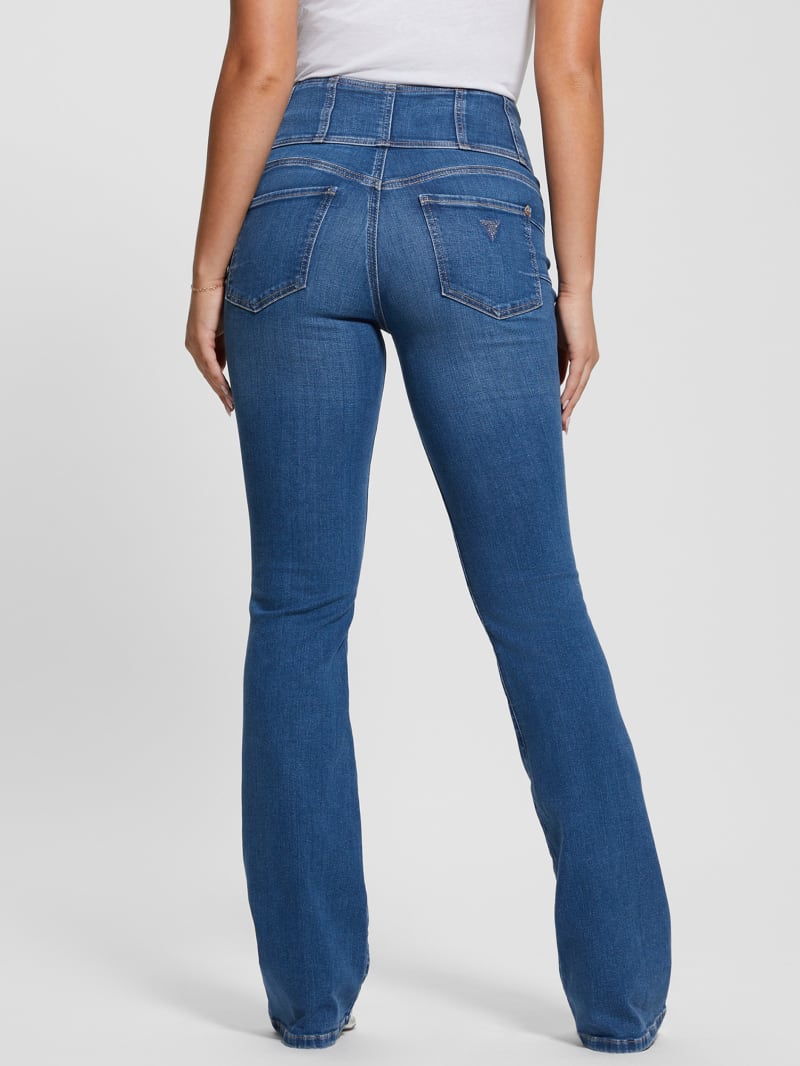 Guess Eco Corset Shape Up Flared Jeans - The Air Wash