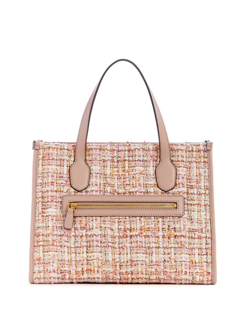 Guess Silvana Tweed Tote - Asp Green