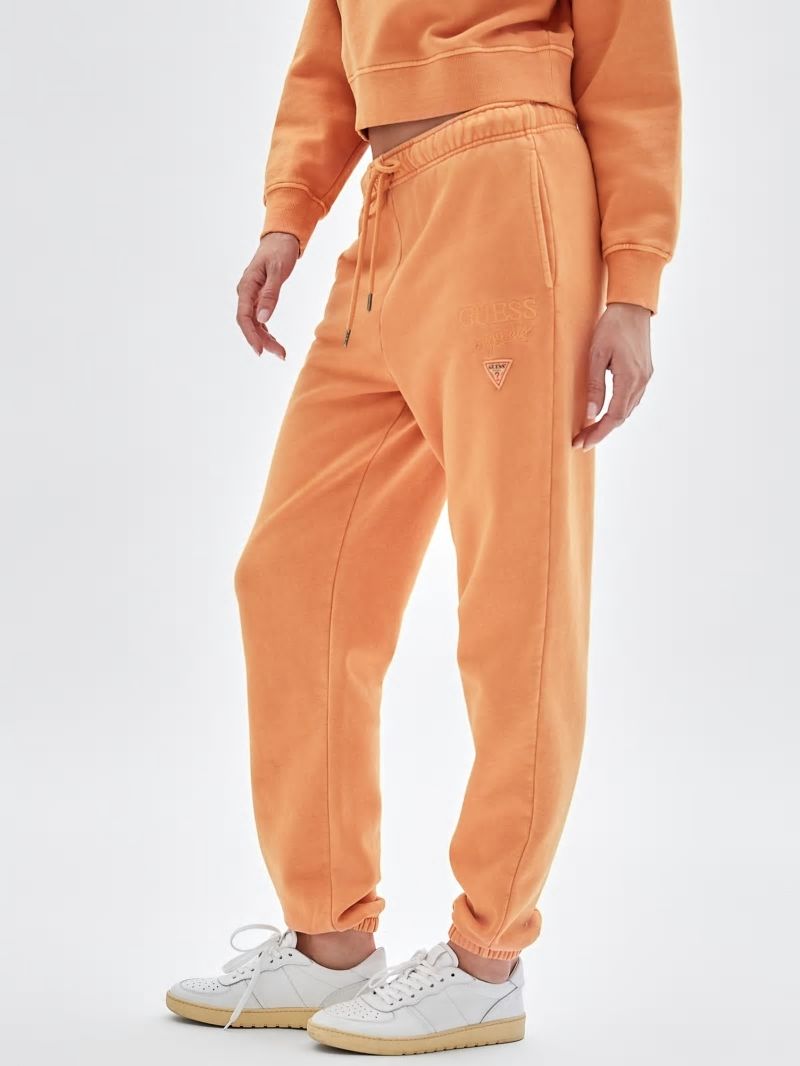 Guess GUESS Originals Classic Logo Sweatpants - Real Orange Multi