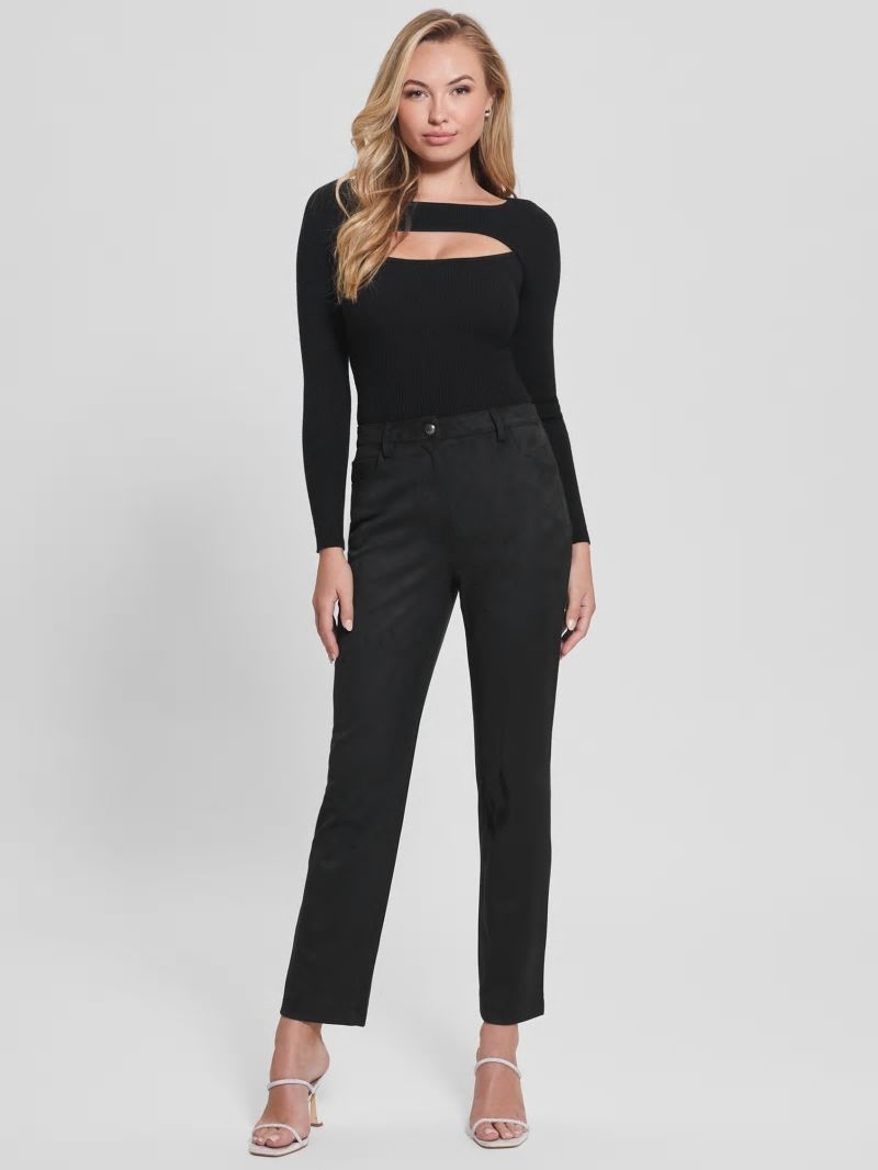 Guess Kelly Straight Pants - Black