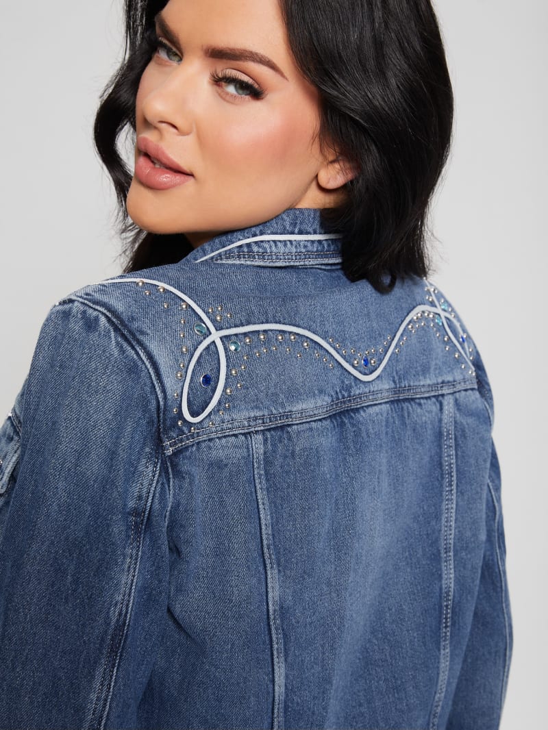 Guess Eco Delya Denim Trucker Jacket - Wild Heart