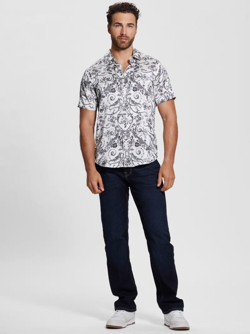 Guess Charm Decorative Floral Shirt - Decorative Floral