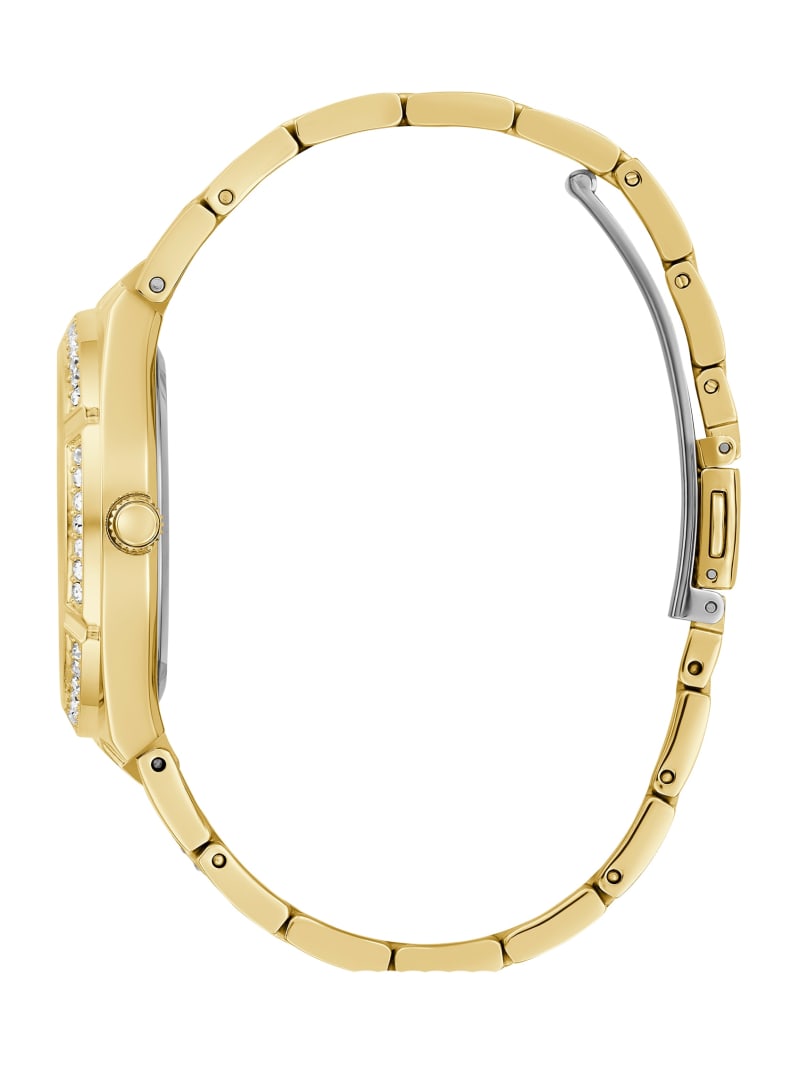 Guess Gold-Tone Cut-Through Multifunction Watch - Gold