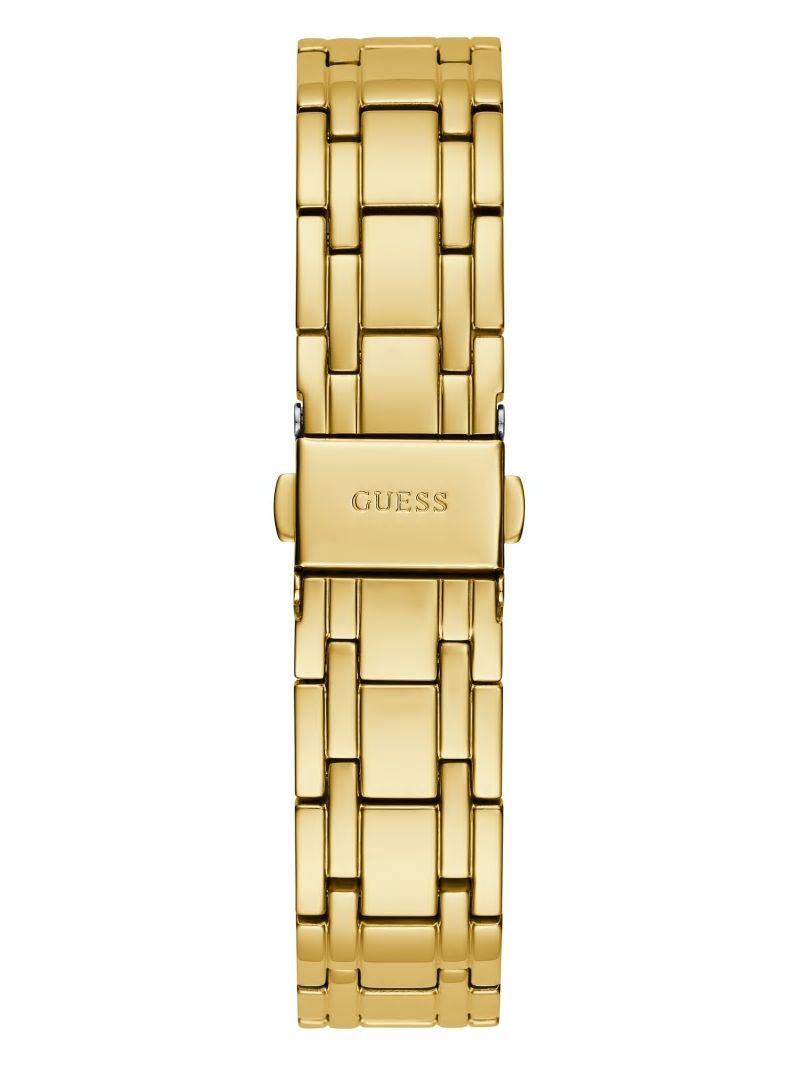 Guess Gold-Tone Cut-Through Multifunction Watch - Gold