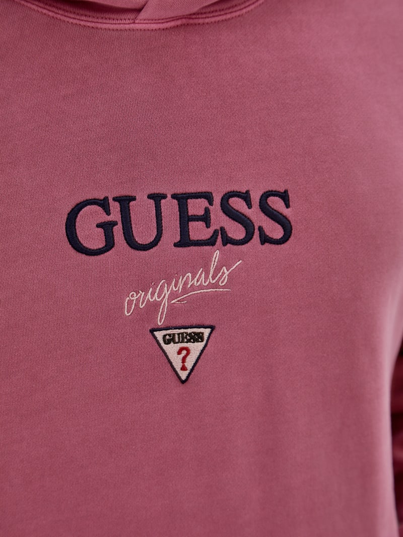 Guess GUESS Originals Baker Logo Hoodie - Distressed Damson Multi