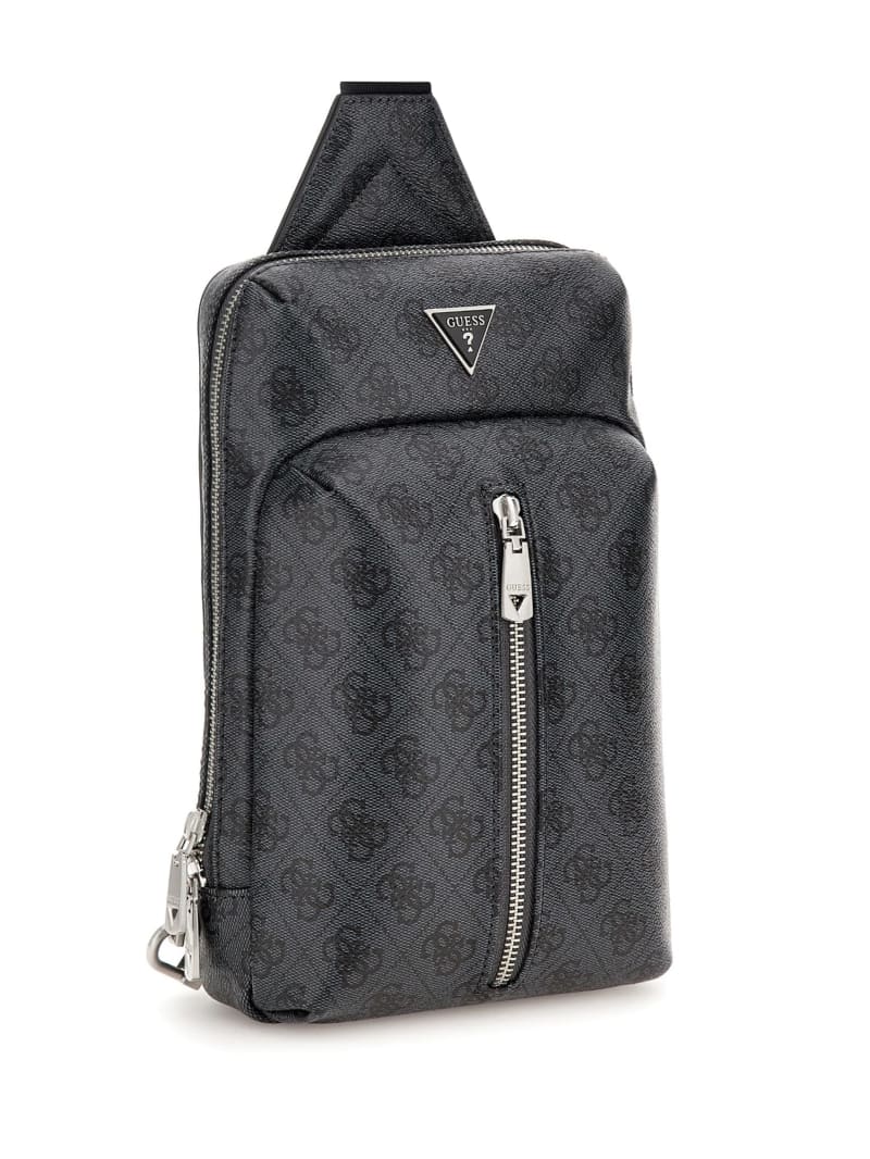 Guess Vezzola Eco Quattro G Sling Bag - Black