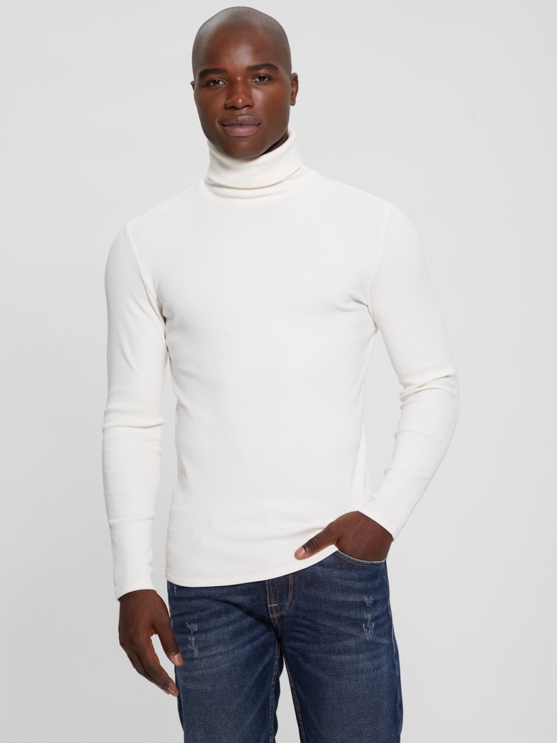 Guess Mateo Turtleneck Tee - Vanilla Cream