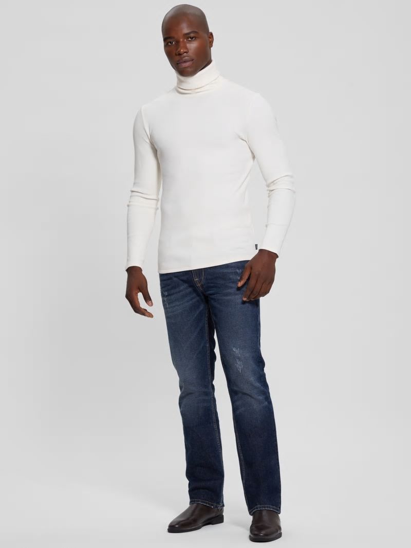 Guess Mateo Turtleneck Tee - Vanilla Cream