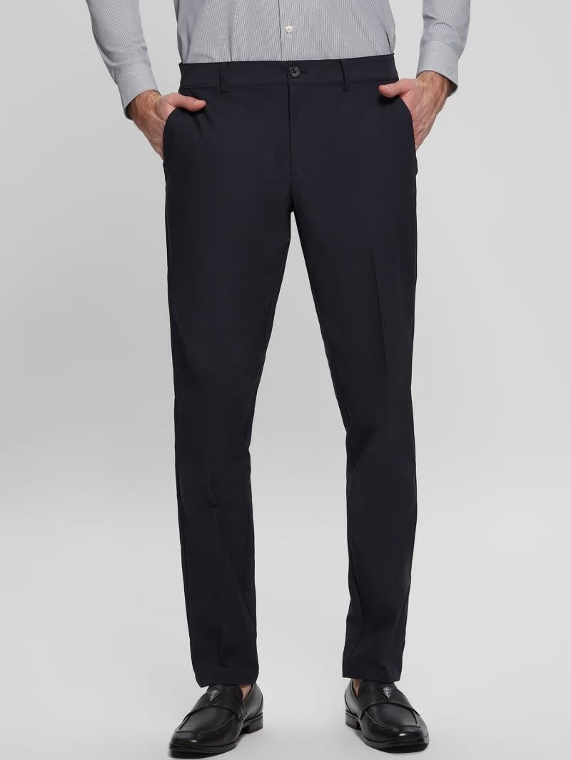 Guess Myron Tech-Stretch Dressy Pants - Bleu éLéGant