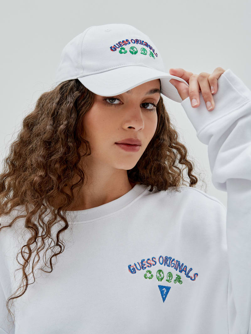 Guess GUESS Originals Eco Earth Hat - Off White