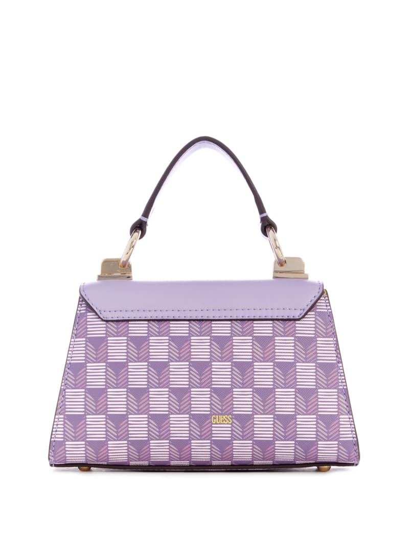 Guess Hallie Mini Fold-Over Flap Bag - Lilac