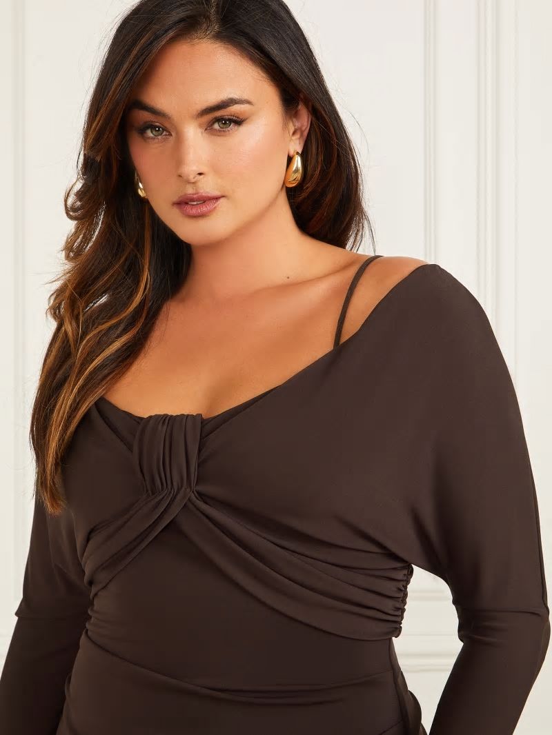 Guess Giselle Bodycon Dress - Cold Brew