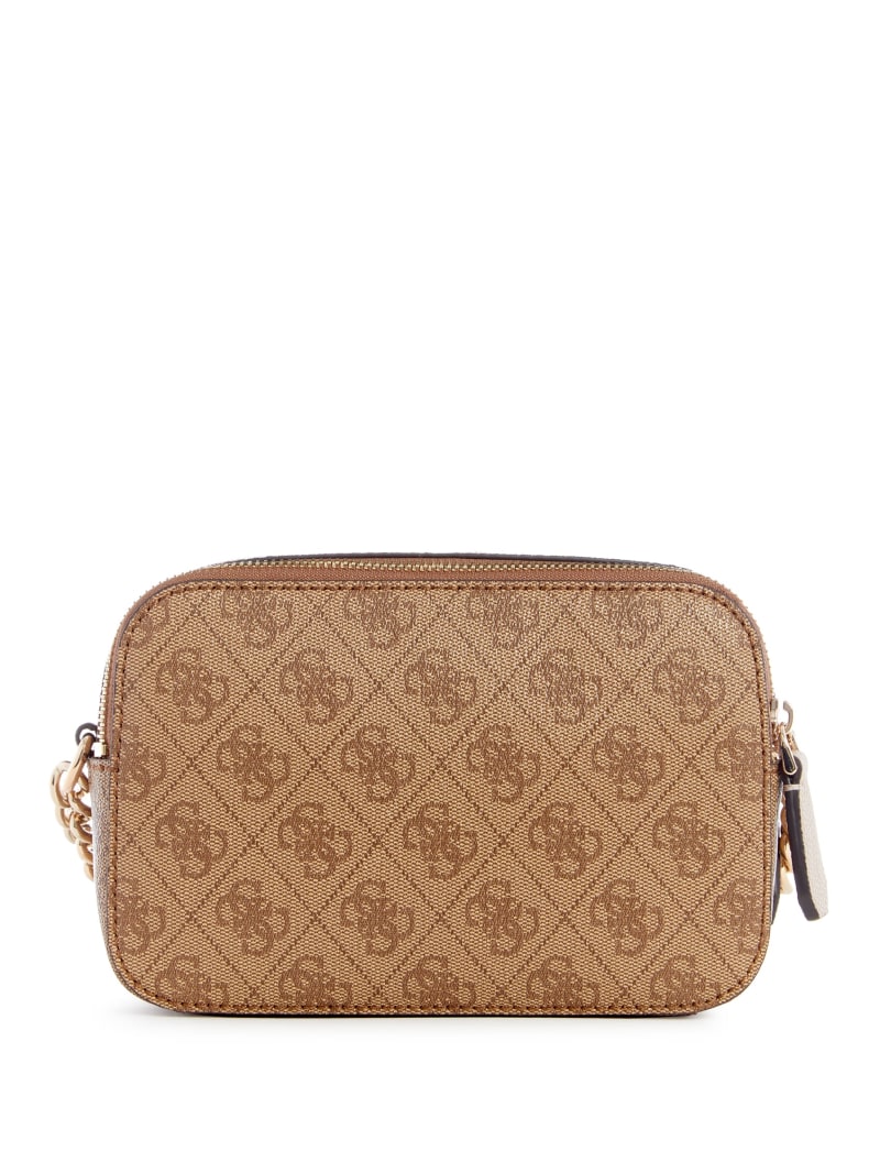 Guess Noelle Quatto G Camera Crossbody - Latte Logo