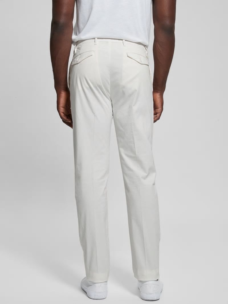 Guess Noah Straight Pants - Salt White