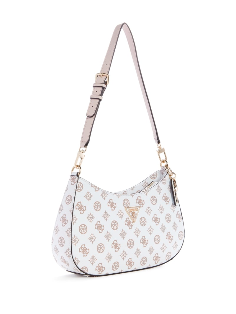 Guess Noelle Peony Logo Shoulder Bag - Willow