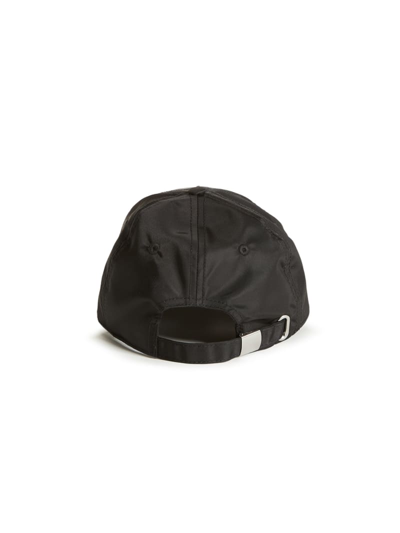 Guess Certosa Nylon Baseball Hat - Black Floral Print