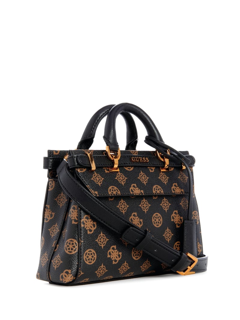 Guess Sestri Peony Mini Satchel - Brown