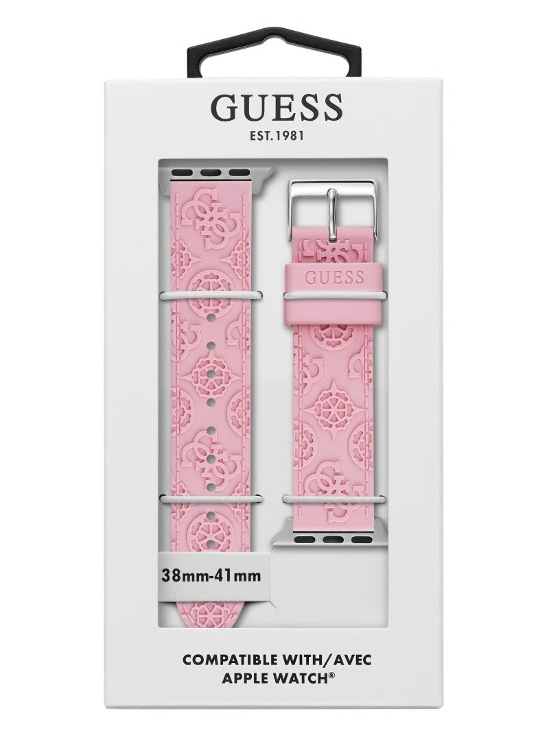 Guess Pink Quattro G and Peony Silicone 38-41 mm Band for Apple Watch® - Pink