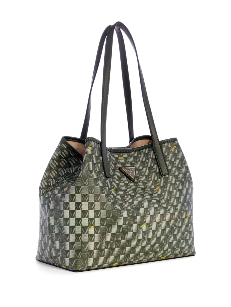 Guess Vikky Geo Signature Tote - Green