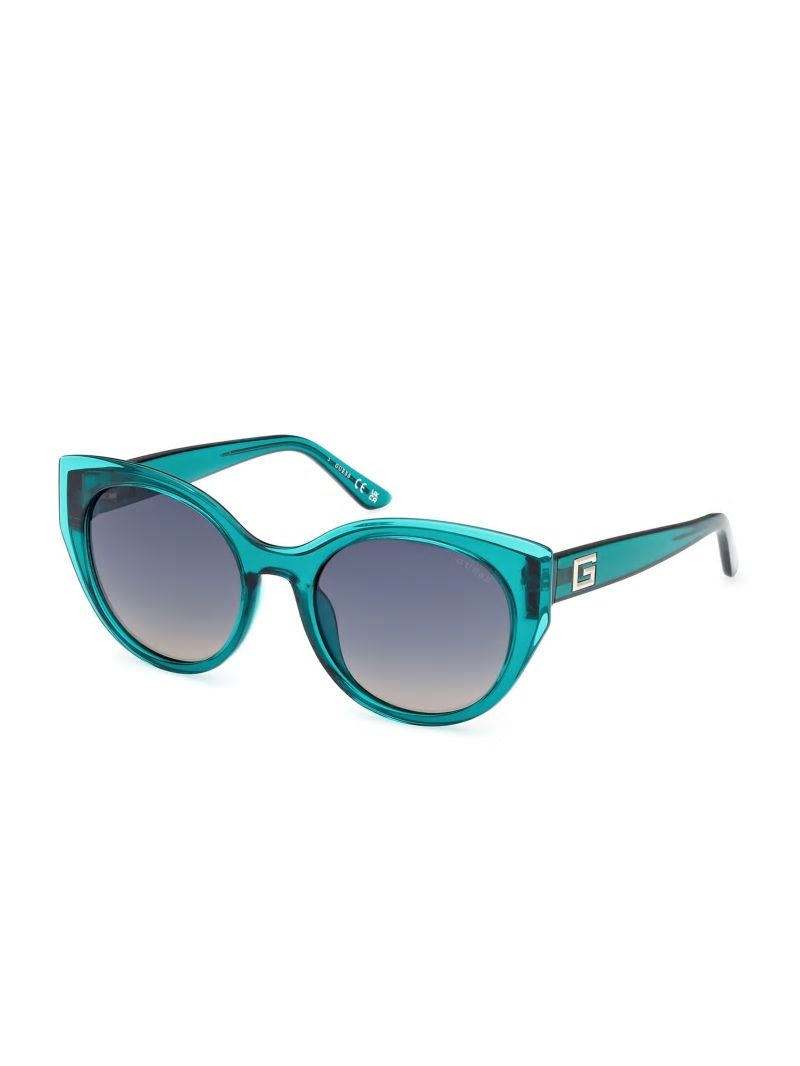 Guess Round Lucite Sunglasses - 96p Green