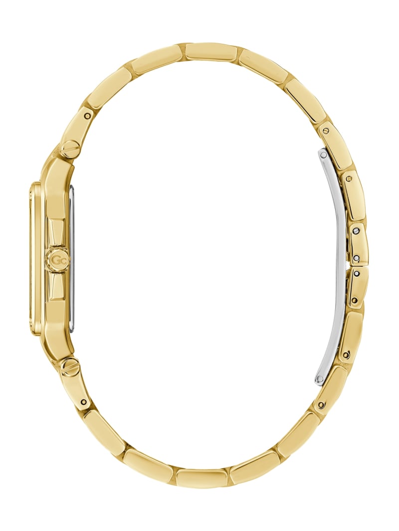 Guess Gc Petite Square Gold-Tone Analog Watch - Gold