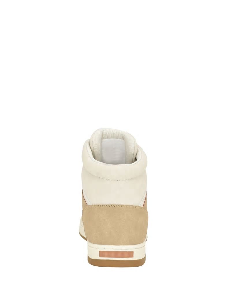 Guess Tubulo Triangle High-Top Sneakers - Light Brown