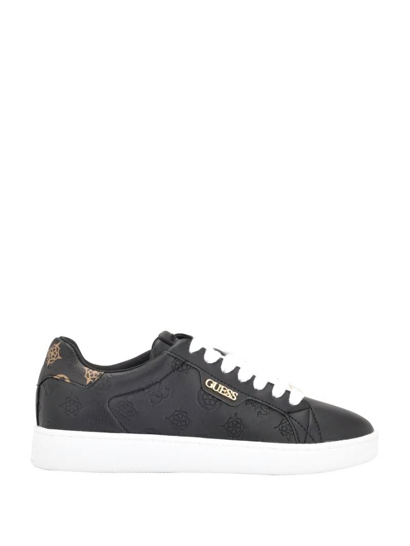 Guess Renzy Debossed Logo Low-Top Sneakers - Black 001