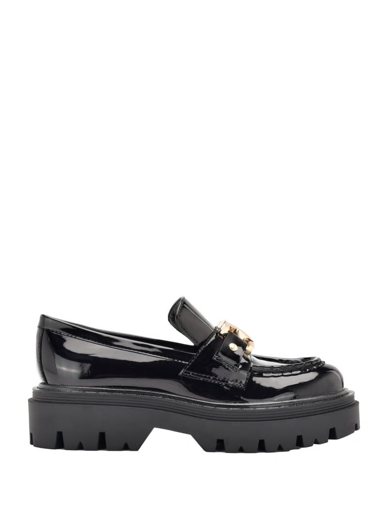 Guess Keates Lug-Sole Loafers - Black 001