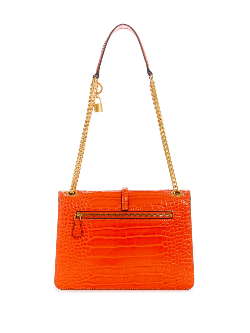 Guess James Croc Convertible Bag - Orange