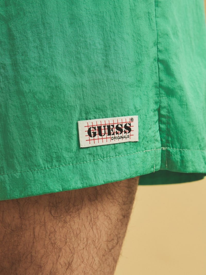 Guess GUESS Originals Kit Nylon Shorts - Rush Green