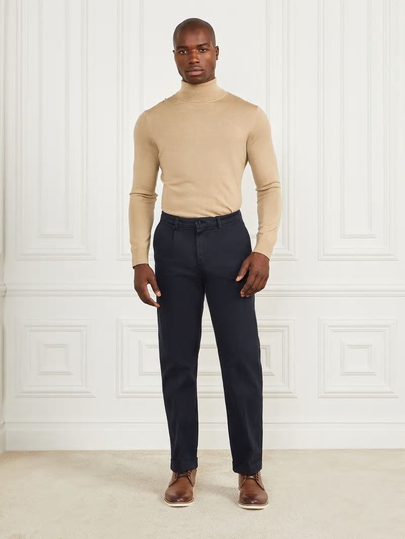 Guess Ethan Twill Roll-Up Chino Pant - Bleu éLéGant