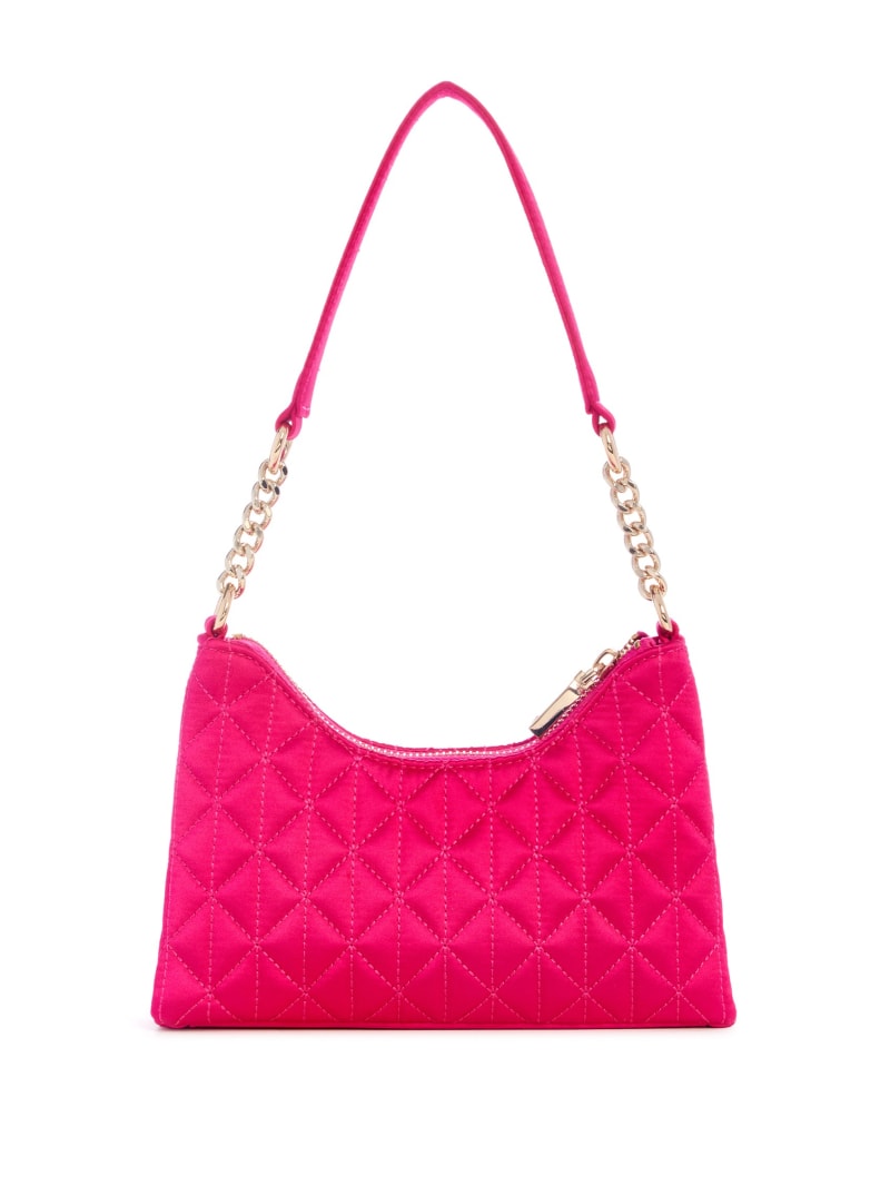 Guess Velina Quilted Satin Mini Shoulder Bag - Pink