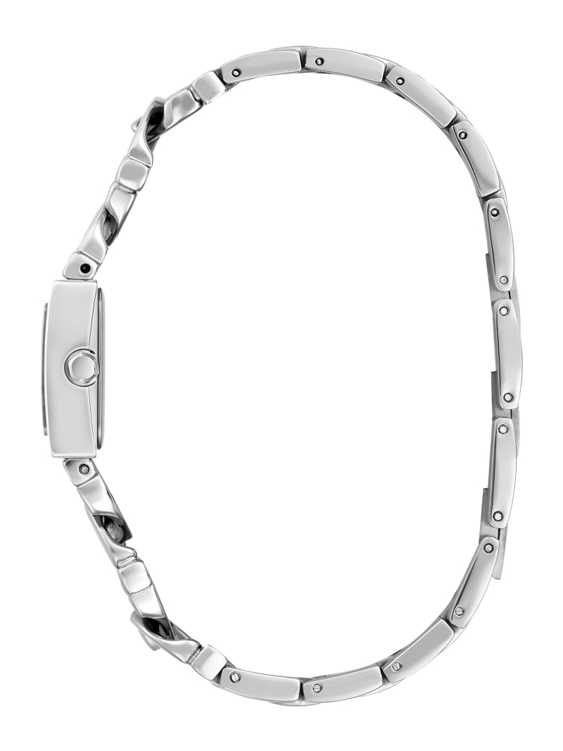 Guess Silver-Tone Chain-Link Analog Watch - Silver