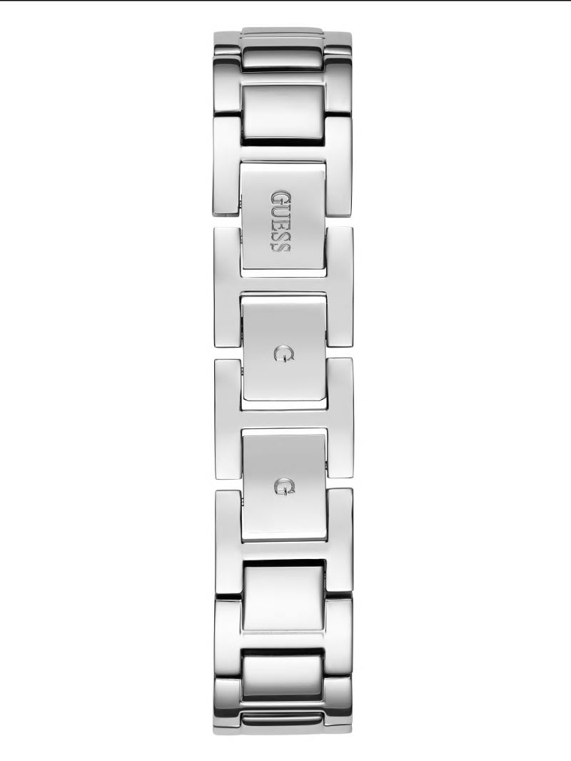 Guess Silver-Tone Chain-Link Analog Watch - Silver