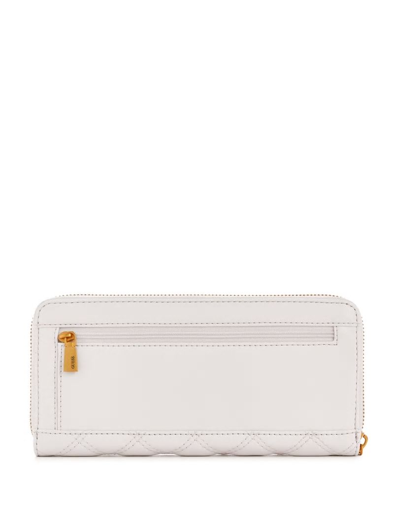 Guess Giully Large Zip-Around Wallet - Ivory