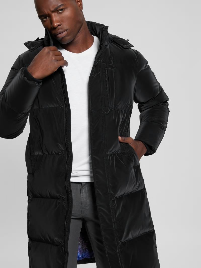 Guess Space Longline Down Jacket - Black