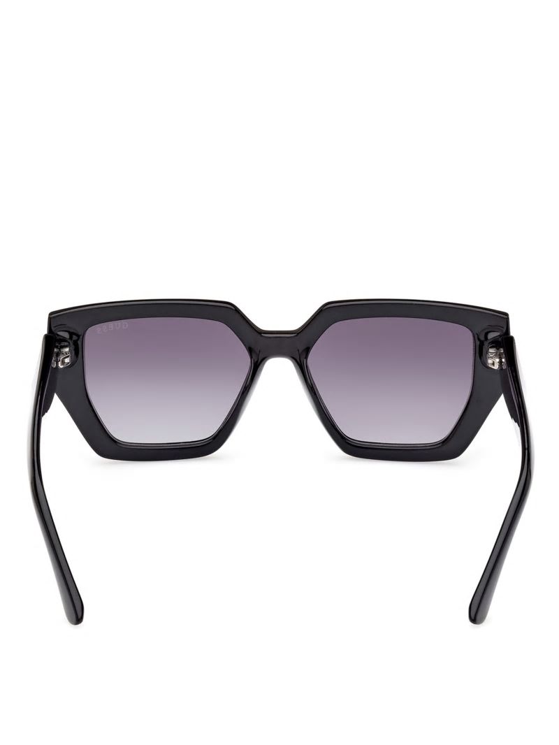 Guess Emilia Geometric Plastic Sunglasses - Silver