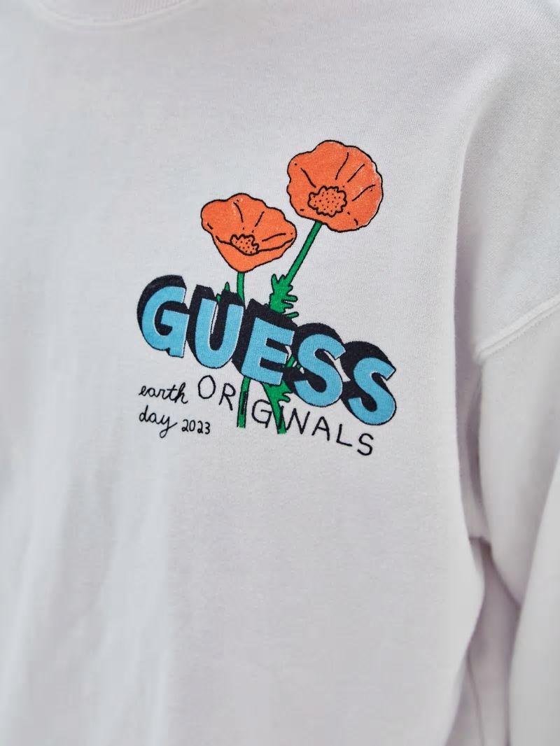 Guess GUESS Originals Eco Earth Day Floral Tee - Pure White