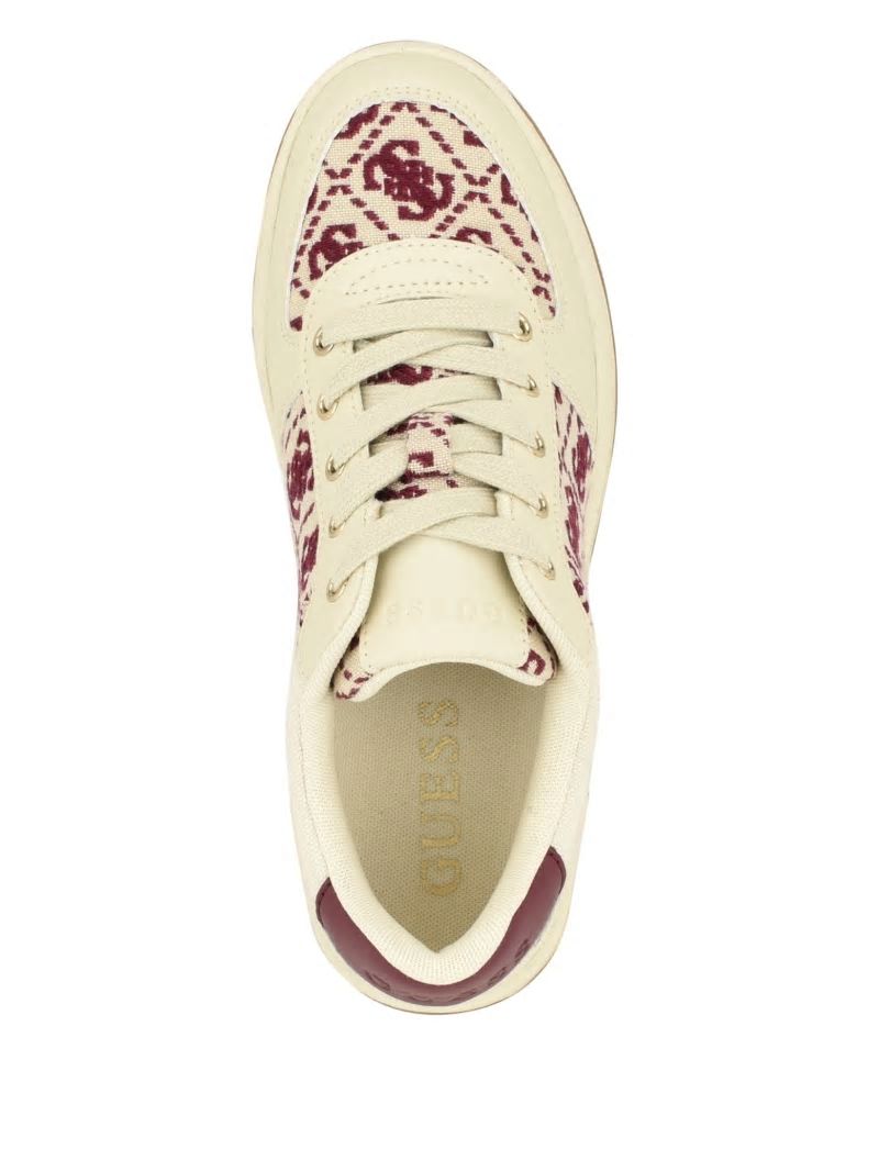 Guess Invited Jacquard Low Top - Medium Natural 101