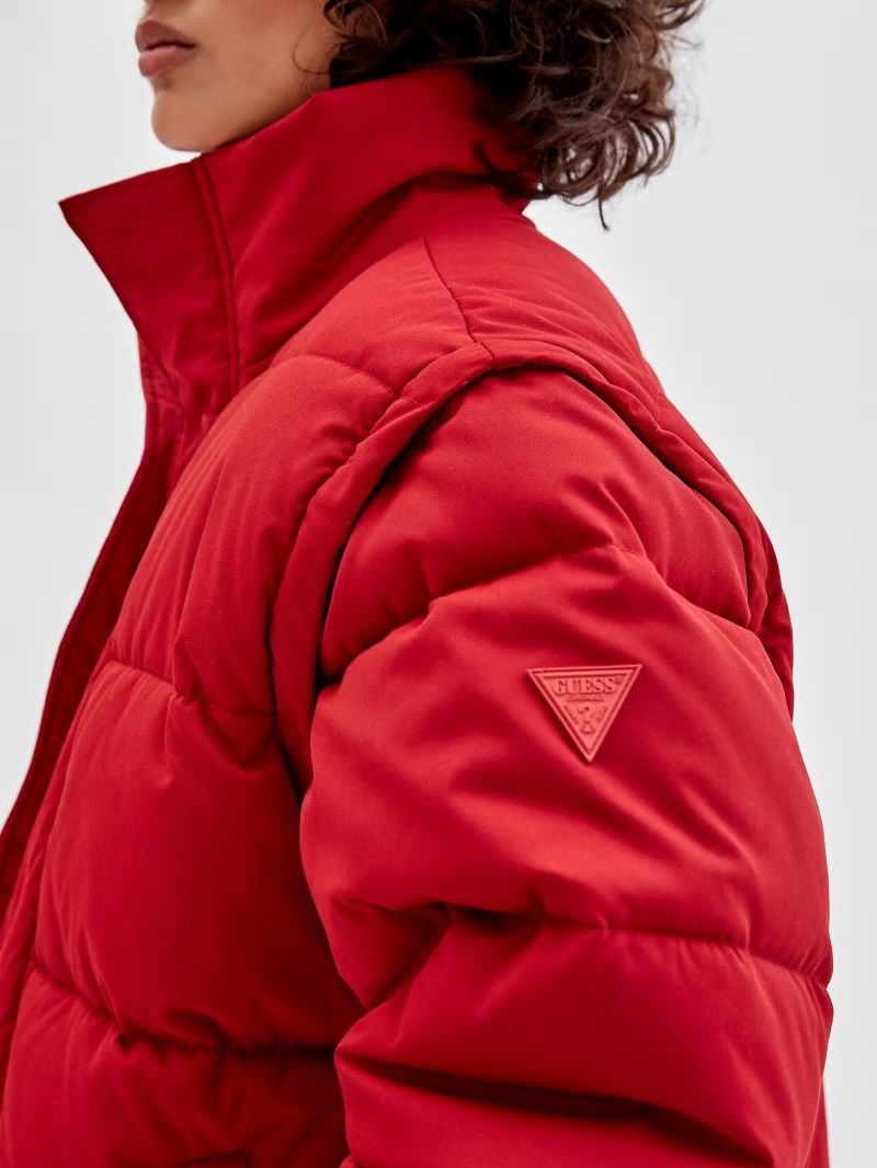 Guess GUESS Originals Puffer Jacket - Chili Red