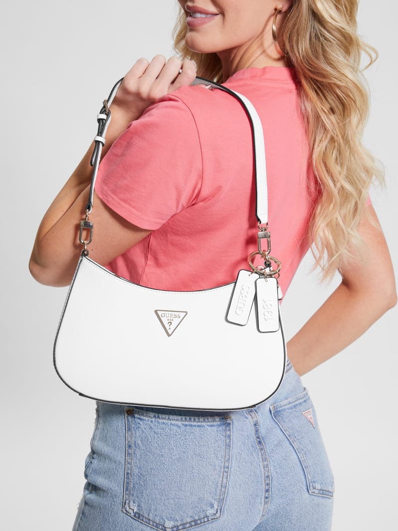 Guess Noelle Shoulder Bag - White