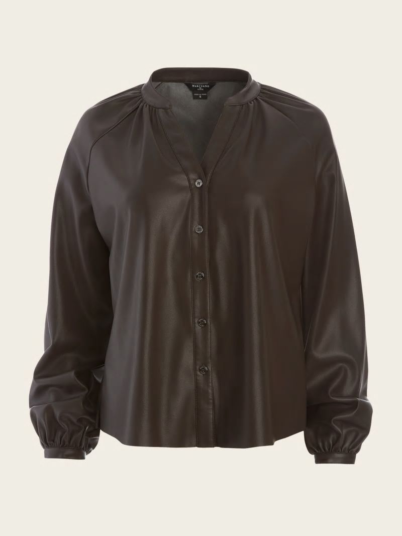 Guess Foxton Blouse - Dark Roast