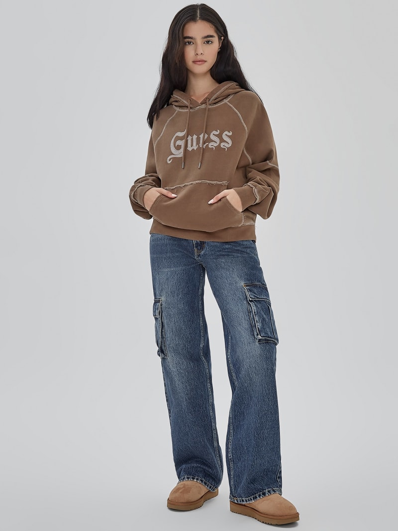 Guess GUESS Originals Stud Contrast Hoodie - Garrafa Multi