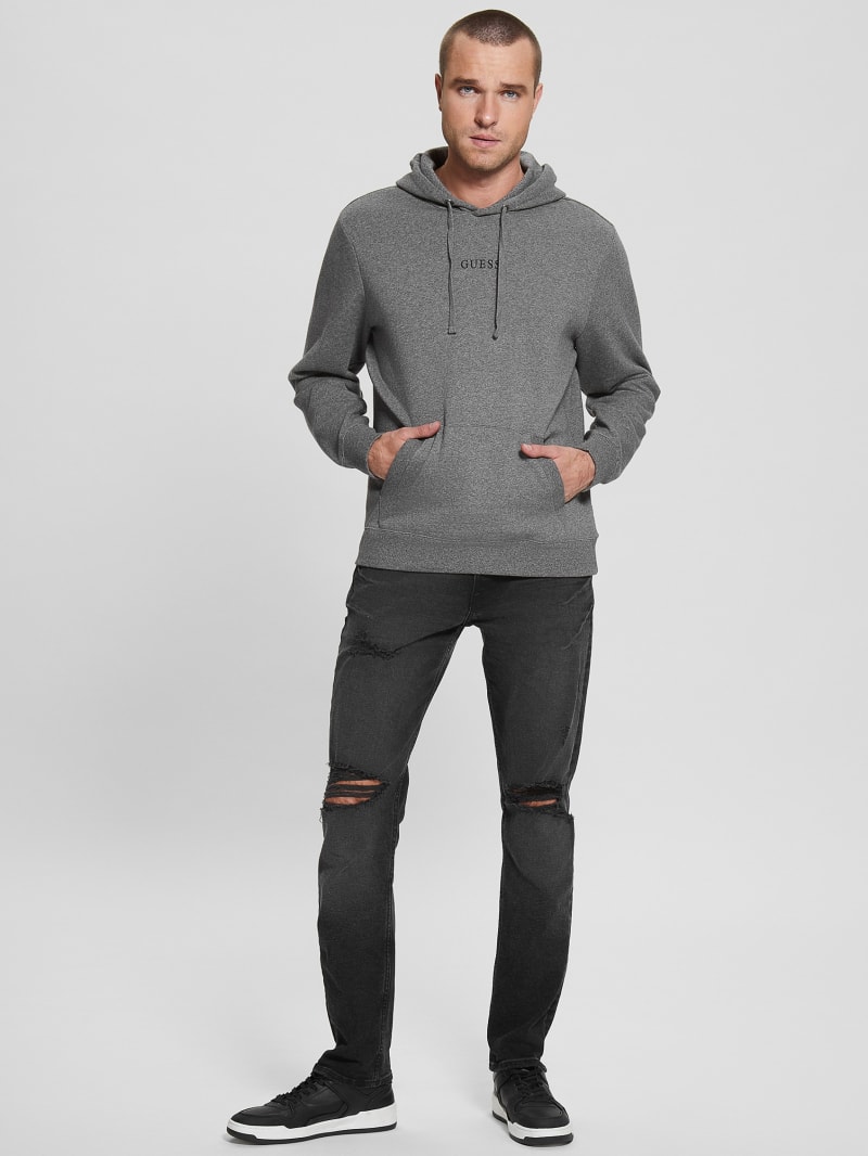 Guess Eco Roy Logo Hoodie - Midnight Dark Heather